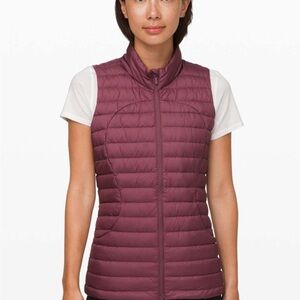 NWT sz 4 Lululemon pack it down vest rare plumful color PLMF travel sack $148!